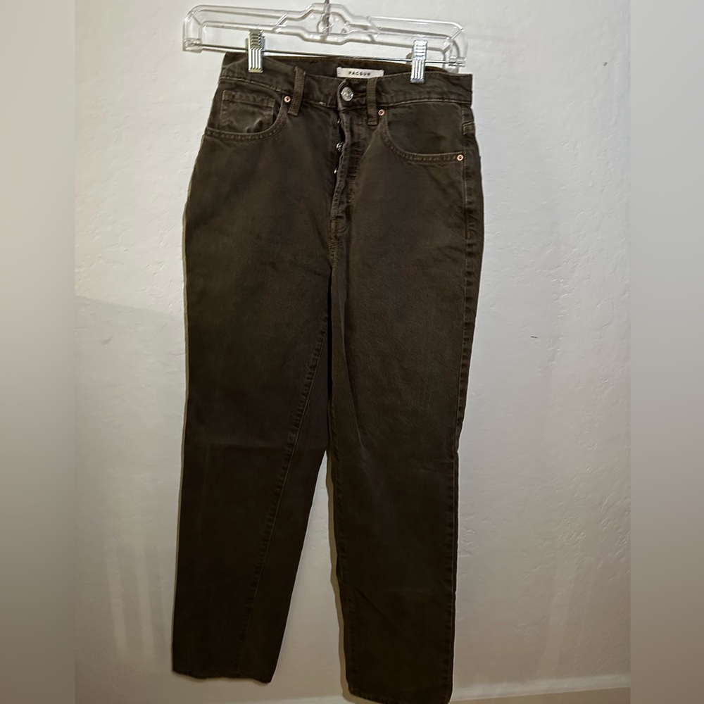 brown dad jean